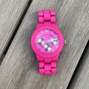 Hot pink “sophie” watch 💕